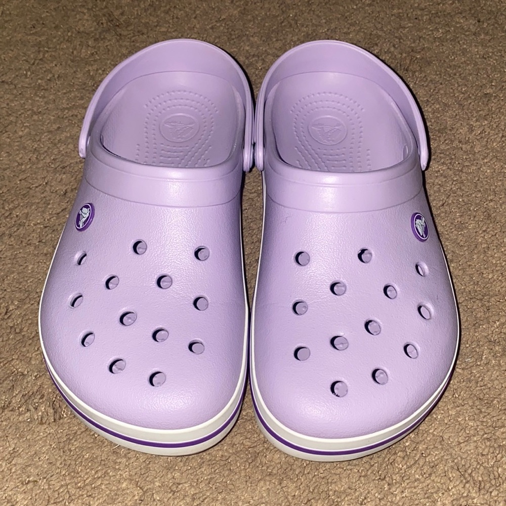 Purple crocs